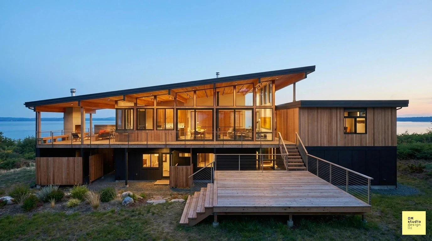 OM Studio custom Lindal home design by Modern Dwellings